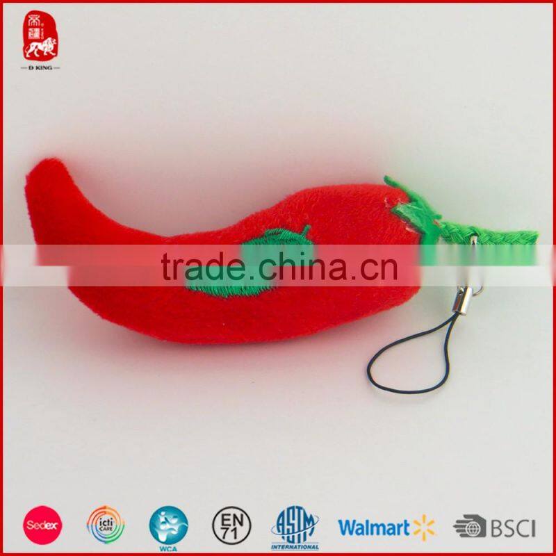 Factory Wholesale Stuffed vegetables Cute Plush Keychain