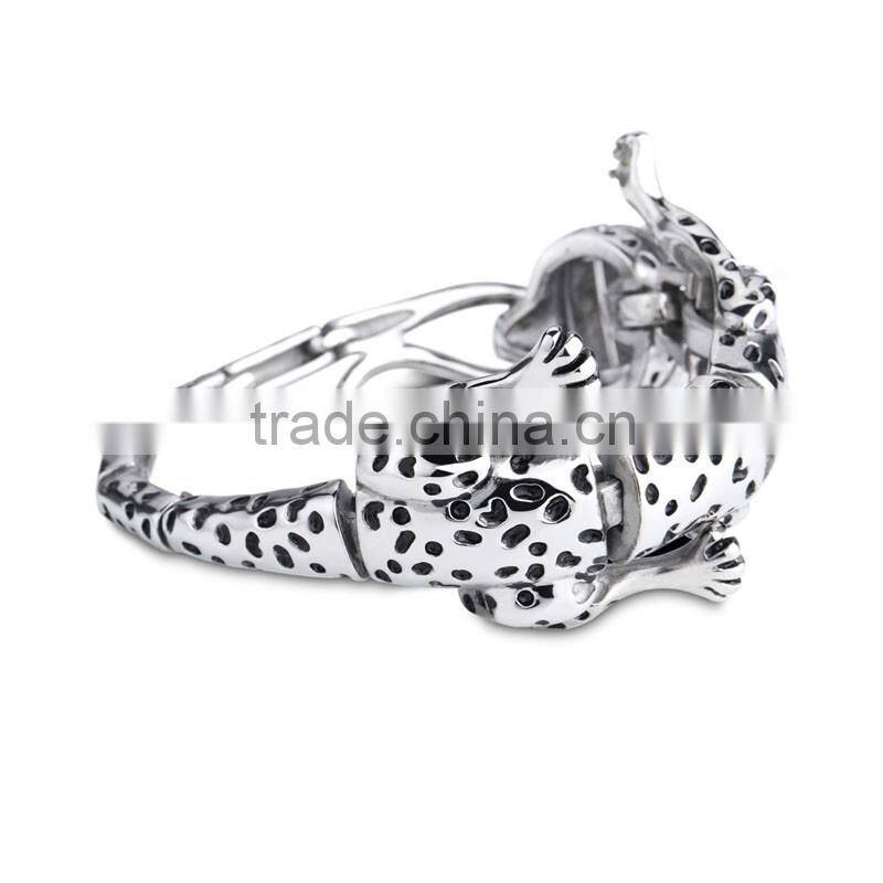 guangzhou jewelry friendship high quality leopard shape bracelets gifts for boyfriends