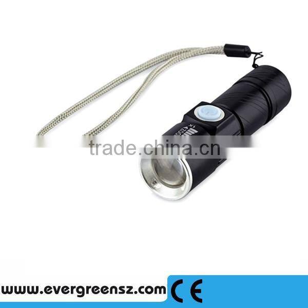 High power outdoor 300 lumen protable usb led rechargeable led Lamp with hand strap