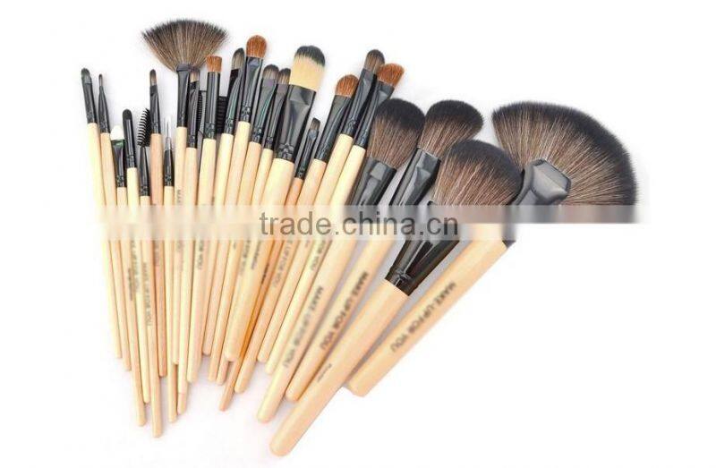 Professional 24pcs Makeup Brushes Set Cosmetic Tools Make-up Toiletry Kit Wood Brand Make Up Brush Set with Case
