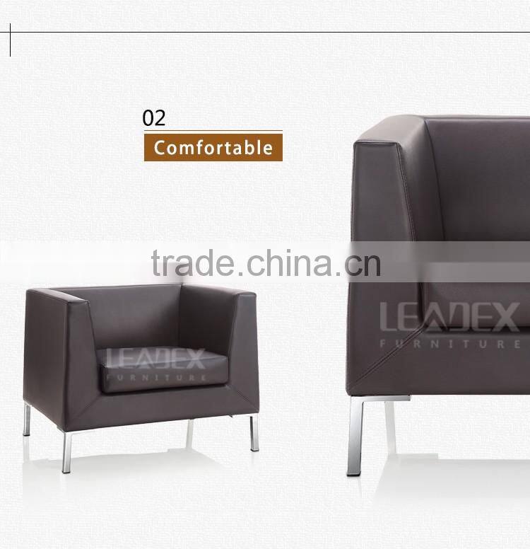 Hot selling office furniture comfortable commerical PU sofa