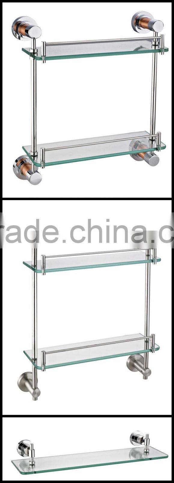 HJ-224/Hot selling china bathroom accessories glass shelf