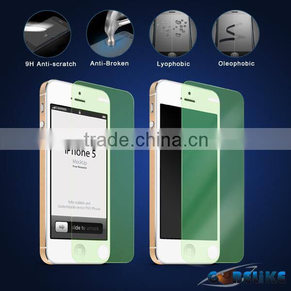 colorful tempered glass screen protector for smartphone, tempered glass screen protector with colors