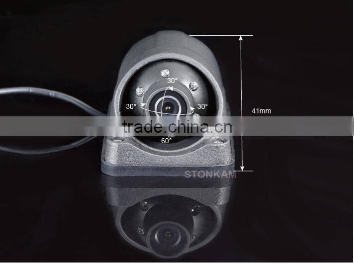 Quad view color car rear view system