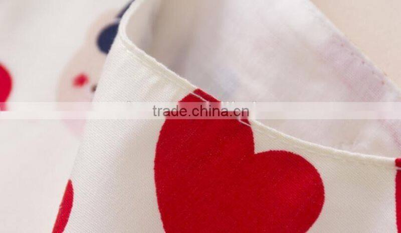 2016 new style children girls dress love heart printed dress wholesale OEM ODM