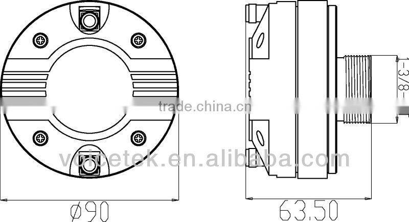 TSCT-3401 500-20K Hz outdoor playgound pro 40Watt/80Watt speaker compression driver
