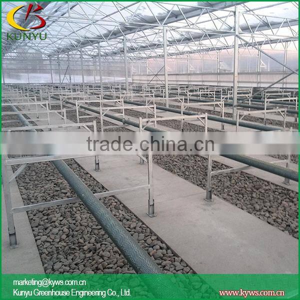 Sawtooth type polycarbonate greenhouse fiberglass greenhouse
