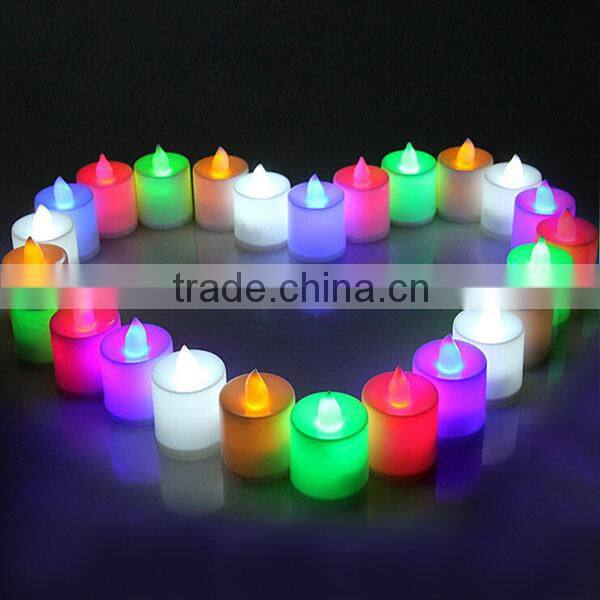 7 Color Battery Operated LED Tealight Candle LED Nightlight for Christmas Decoration