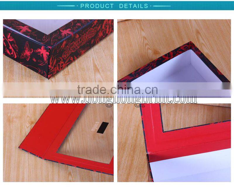 Professional custom magnetic gift boxes wholesale, gift boxes with windows, gift boxes clear lid