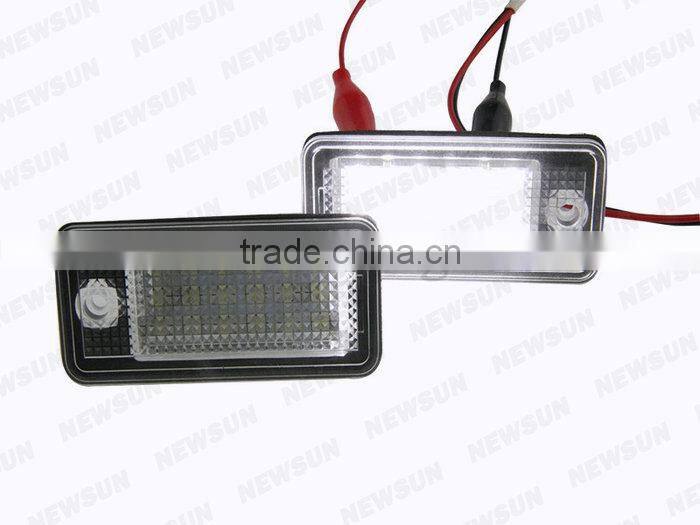 Factory Supply Led License Plate Lamp For Audi Q7 Ultra Bright Led Number Plate Lamp For Audi