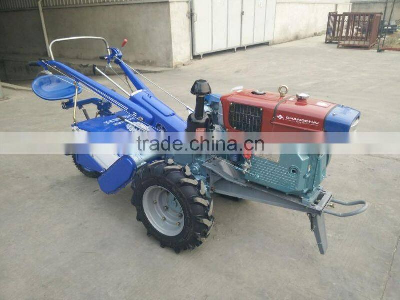 Diesel walking tractor with plough/walking behind tractor/diesel power tiller