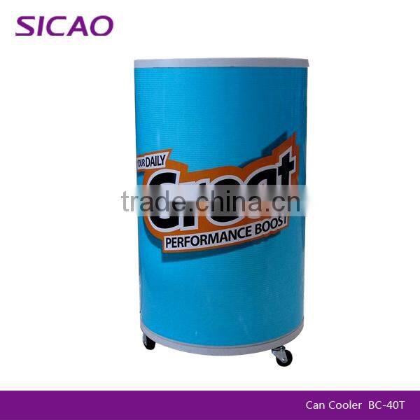 barrel fridge AC 110V / 220V 70w round electric beverage cooler 120cans 75l beer brand coolers