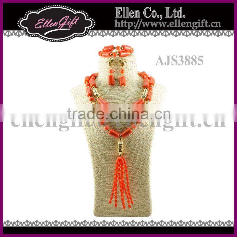 Fashion Design African Coral Jewelry Set AJS3885
