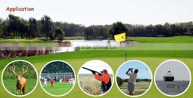 BIJIA 6X25 1200m Outdoor Yellow Color Golf Laser Rangefinder with Pin Seeking and Flag Seeker