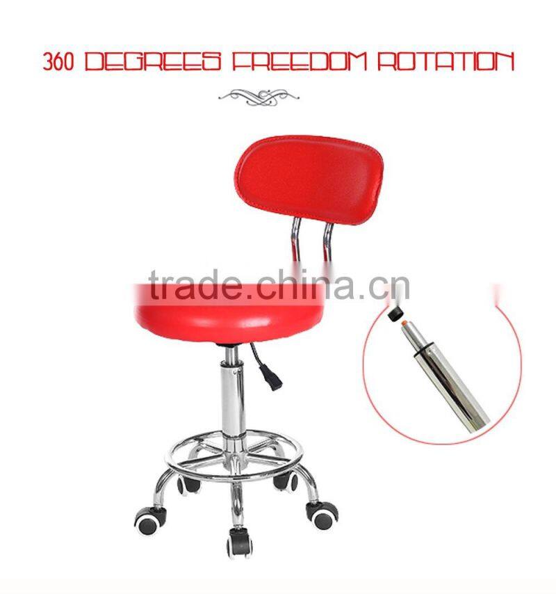 Swivel beauty bar chair with wheels for sales
