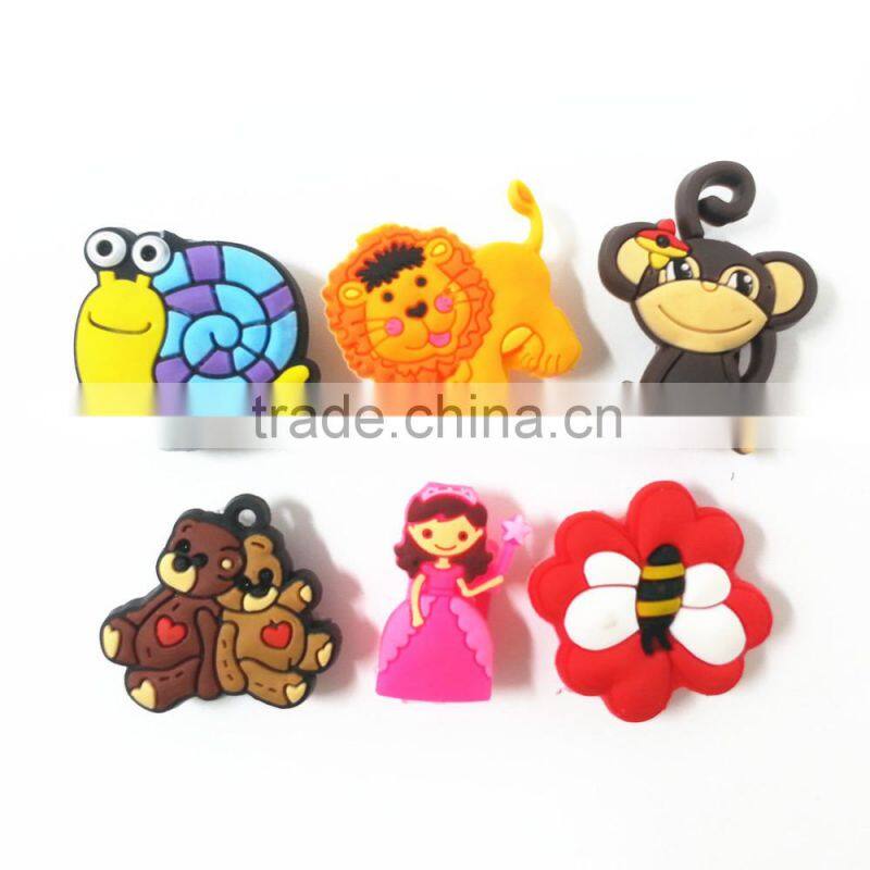 plastic shoe decoration shoelace charms / princess shaped shoe jibbtz for girls