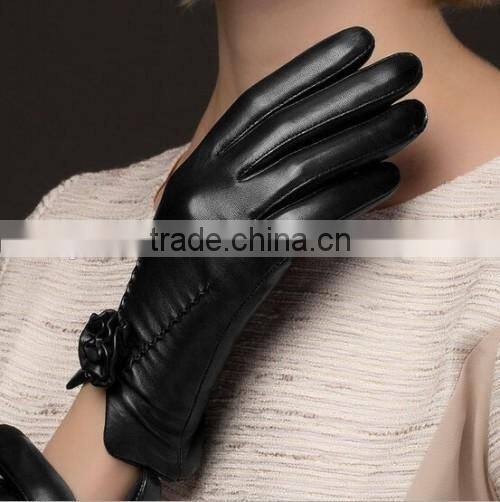 Quality Top Custom Made Leather Gloves Fashion Woman Custom Made Leather Gloves