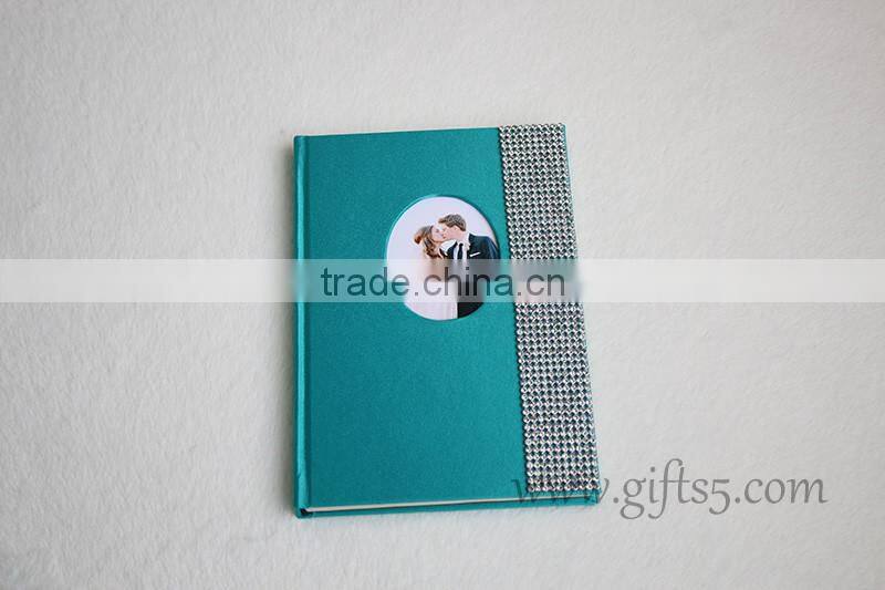 Elegant wedding guest book in handmade with bling rhinestone for best wedding gifts