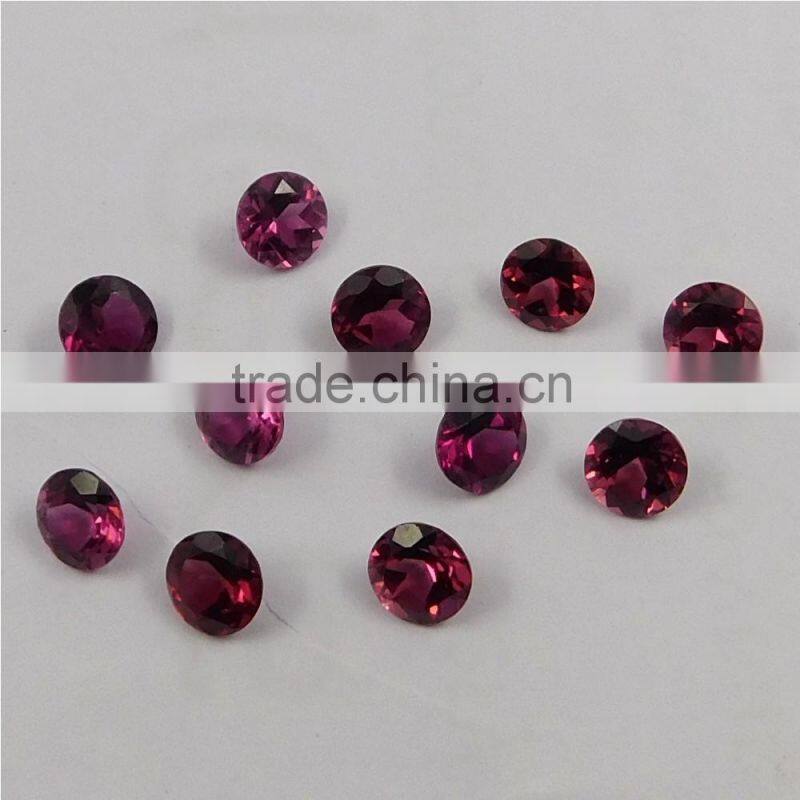 NATURAL RHODOLITE GARNET CUT FACETED GOOD COLOR & QUALITY 6 MM ROUND LOT