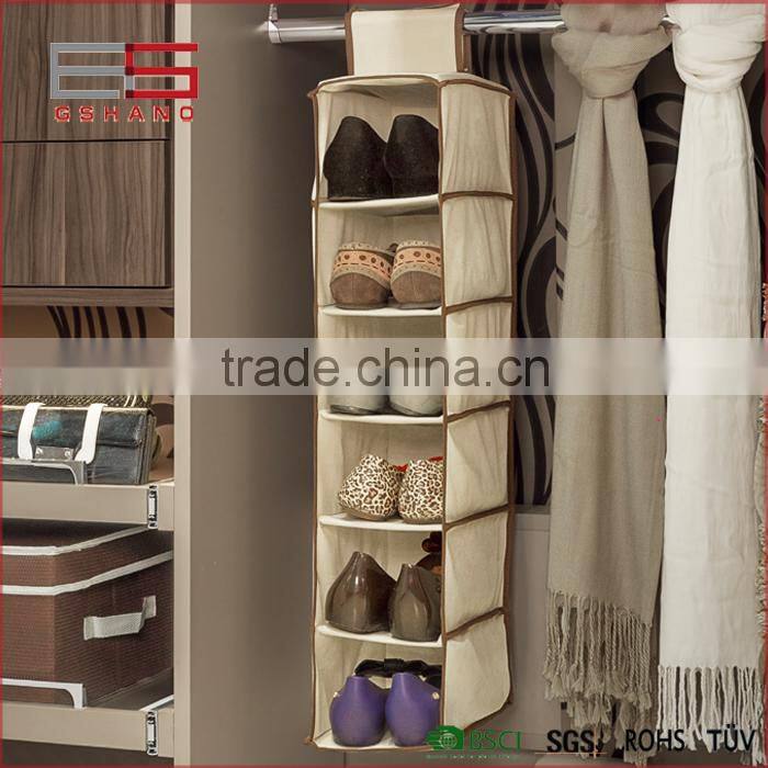 New design Wardrobe Non-woven fabric hanging closet shoe clothes organizer