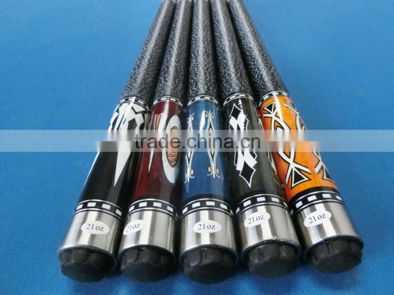 New arrival 1/2-pc maple pool cue stick 58 inch billiard snooker cue with linen grip