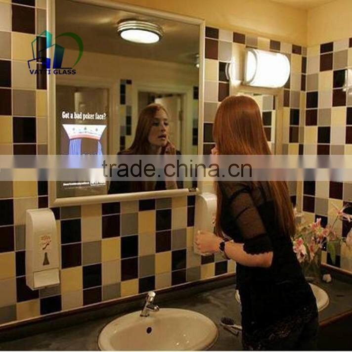magic mirror mirror advertising displayer with motion sensor