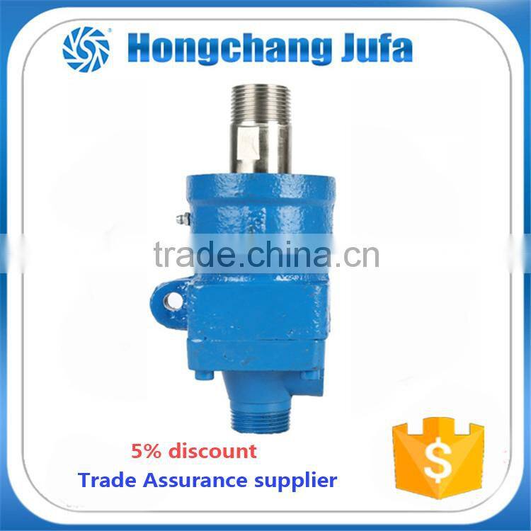 Dual flow high temperature resistance 3000psi rotating swivel mechanism