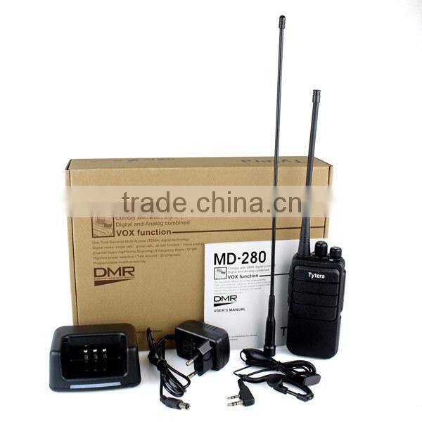 New DMR Model Digital TYT MD-280 32CH UHF 400-480 MHz Monitor Priority Scan VOX Emergency Alarm 2 x Antenna Walkie Talkie