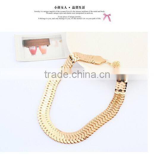 Top Quality Gold Silver Plated Chunky Pendant Statement Necklace Women Necklaces & Pendants Fashion Necklaces for Women 2014