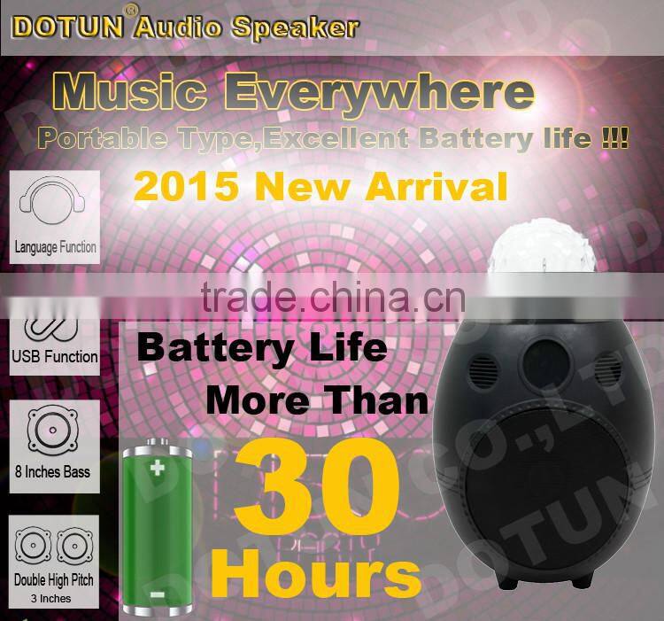 12 inch dotun active hottest trolley super bass pa speaker system with usb and fm radio