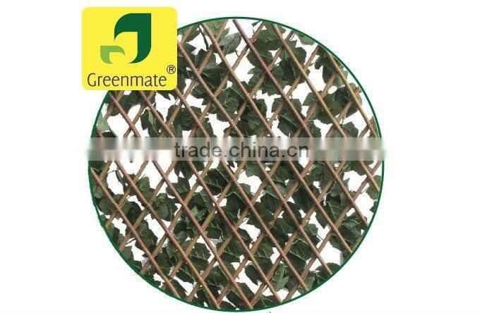 Cheap polyester material artificial leaf fence