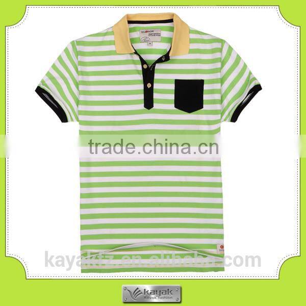 custom-made men's fashion heavy weight polo shirts green color