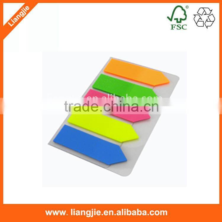 Realistic new design lovly leaf shaped sticky notes pad