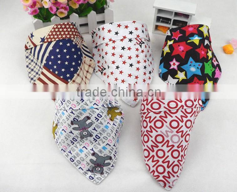 Twill Cotton Baby Drool Bib Bandana for Toddler Kids / Pretty Twill Terry Cotton Baby Towel