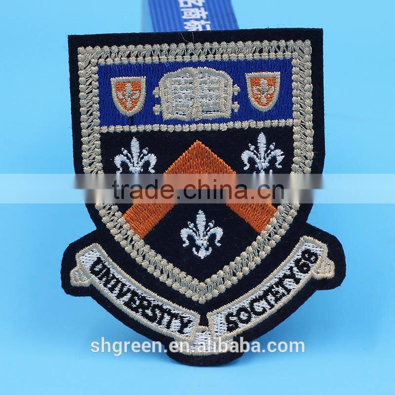 Colorful thread flag embroidery emblem garment patch