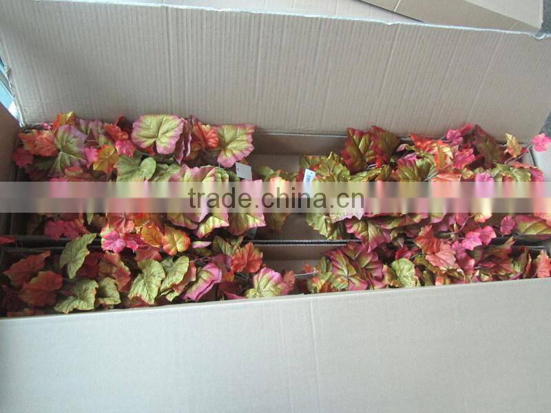 silk leaves autumn spray