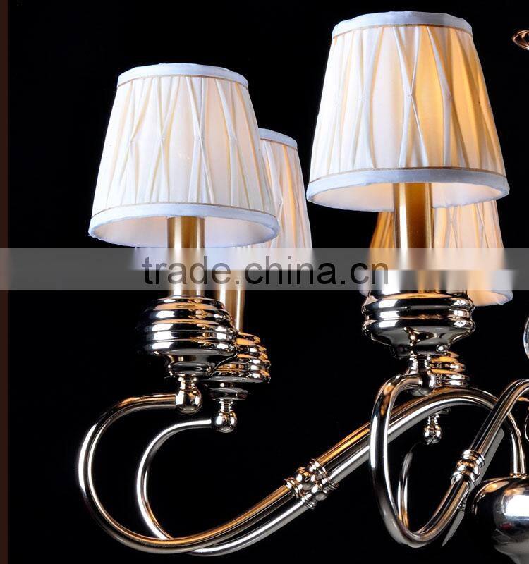 Unique shape glass chandelier with 8 lights