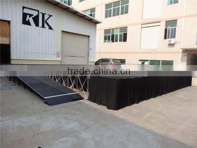 Manufacturer Price! Portable Stage Color Black Or Grey Wedding Stage Backdrop Decoration