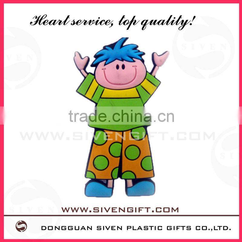 High Quality 3d pvc pretty girl fridge magnet