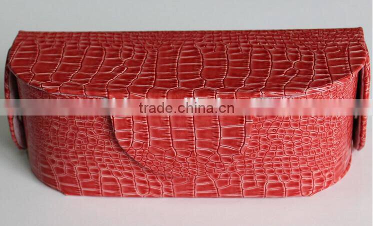 High quality cheap floding PU myopic lens bags