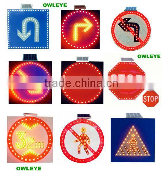800mm*800mm solar traffic sign, solar led traffic signal