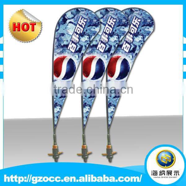 2014 Succinct beach 5m giant Flagpole for advertisement