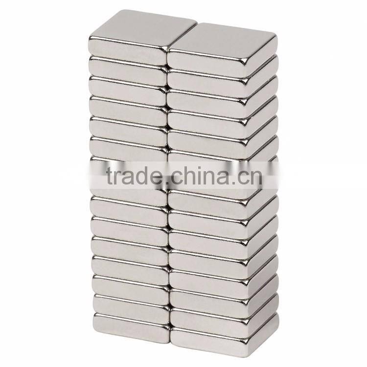 Strong magnet neodymium with nickel coating bar or block shape