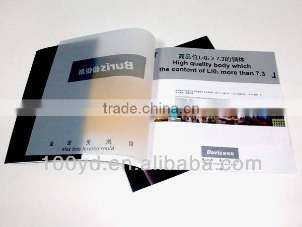 OEM Tri Fold Brochure Printing promotion booklet design