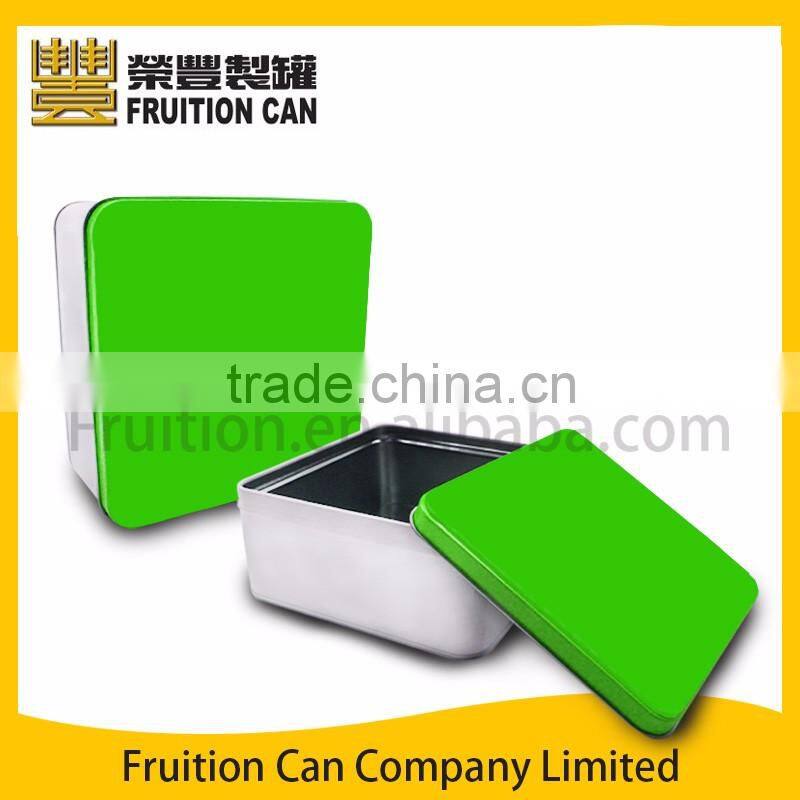 Gift tin with slip cover for cookie tin, decorative tin, tea tin, coffee tin, biscuits tin