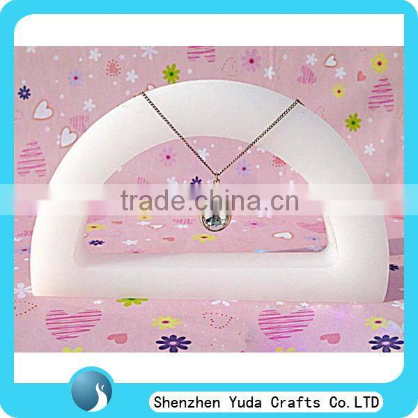 Rotating plexiglass desktop jewelry display acrylic display stands for jewerly necklace