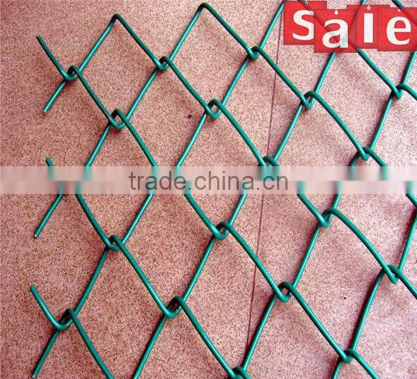 football playground pvc coated/plastic chain link fence