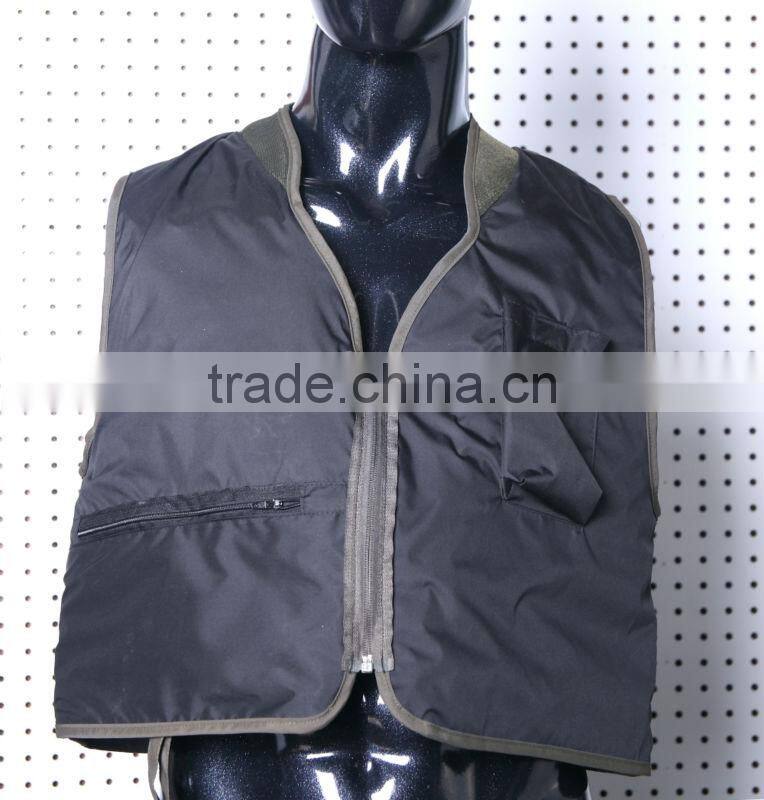 2016 New arrival hot sale product gray canvas simple vest for fishing man