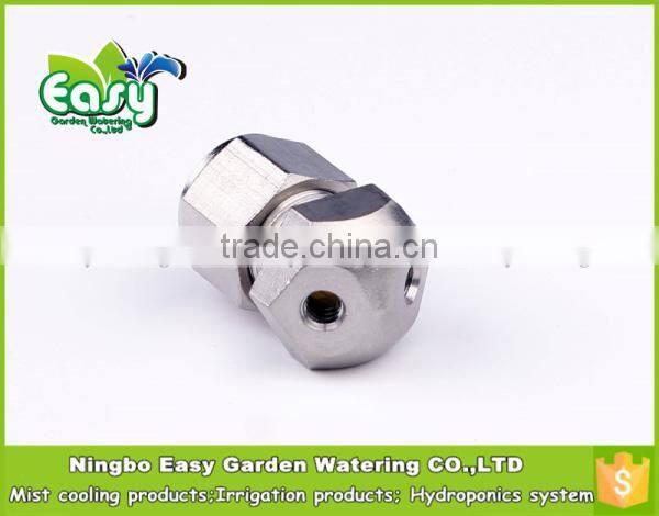 3/8'' Brass slip lock joint connector with 6 spray site. End cap connector. Fog system base.