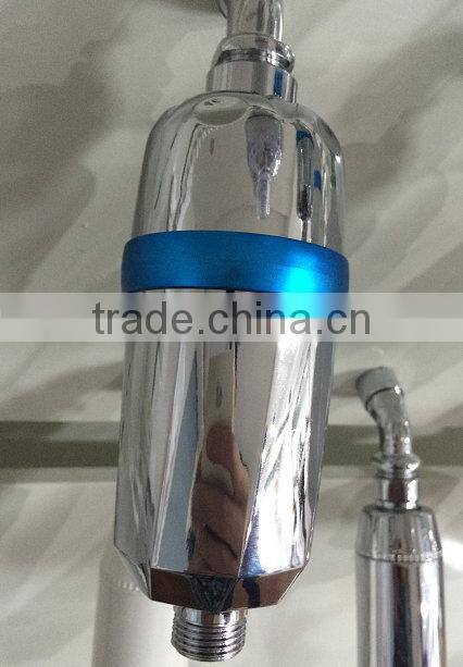 bathroom electroplated with uv ring high quality cheap kdf shower water filter